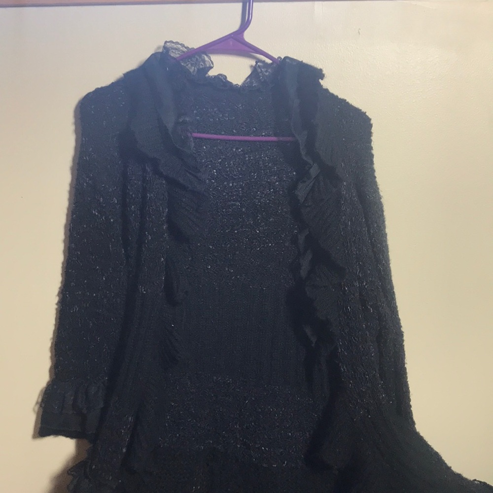 Black long sweater